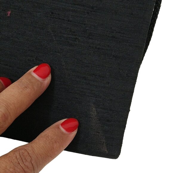 Specialty Collection Evening Crossbody Bag Black Purse Makeup Mirror Flap Close - Picture 13 of 13